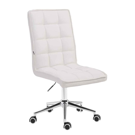 Silla de Oficina FIRAS, Exclusivo Diseño, Ajustable en Altura, Color Blanco