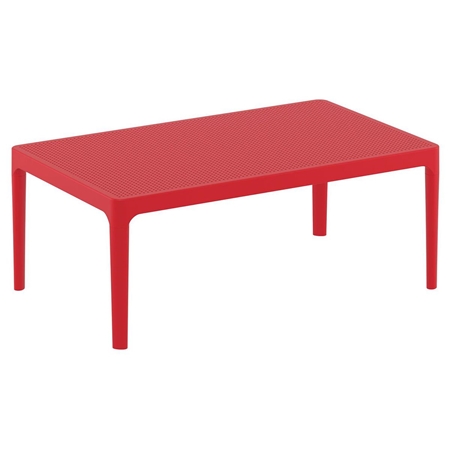 Mesa Auxiliar EOLO, Dimensiones 100x60x40 cm, color Rojo