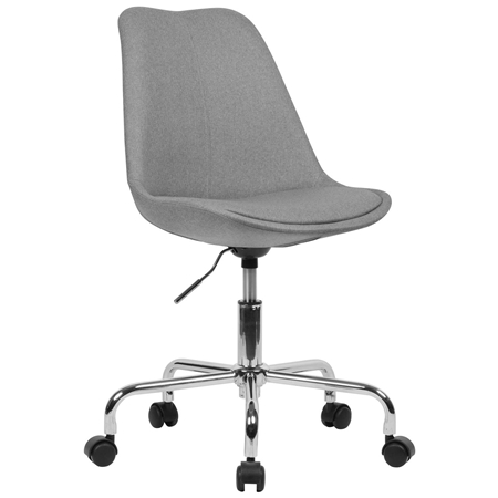 Silla de Oficina ARIEL, Exclusivo Diseño, Ajustable en Altura, Color Gris
