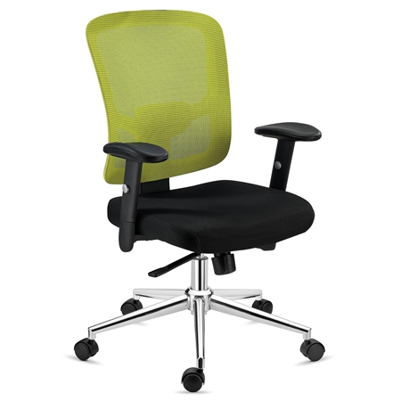 DEMO# Silla Ergonómica MARKO, Soporte Lumbar, Mecanismo Sincronizado, Base Aluminio, En Verde