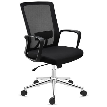 DEMO# Silla de Oficina ERGOCITY, Soporte Lumbar, Respaldo Basculante, En Negro