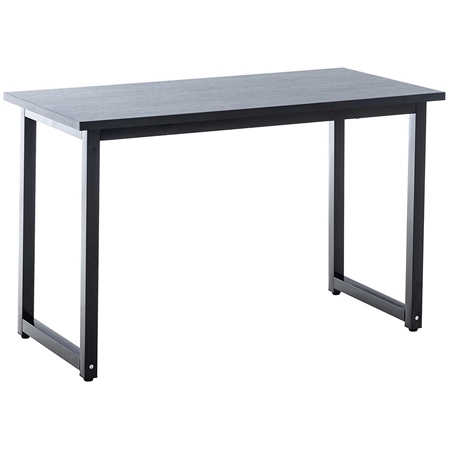 Mesa de Oficina LEDA, 120x60x75 cm, en Metal y Madera, color Negro